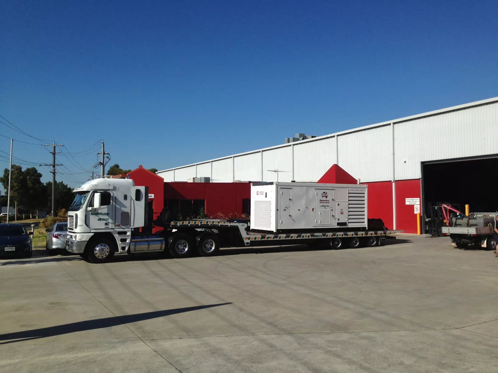 February, 2015 – Lookout for the big rigs in Westgate	Drive!