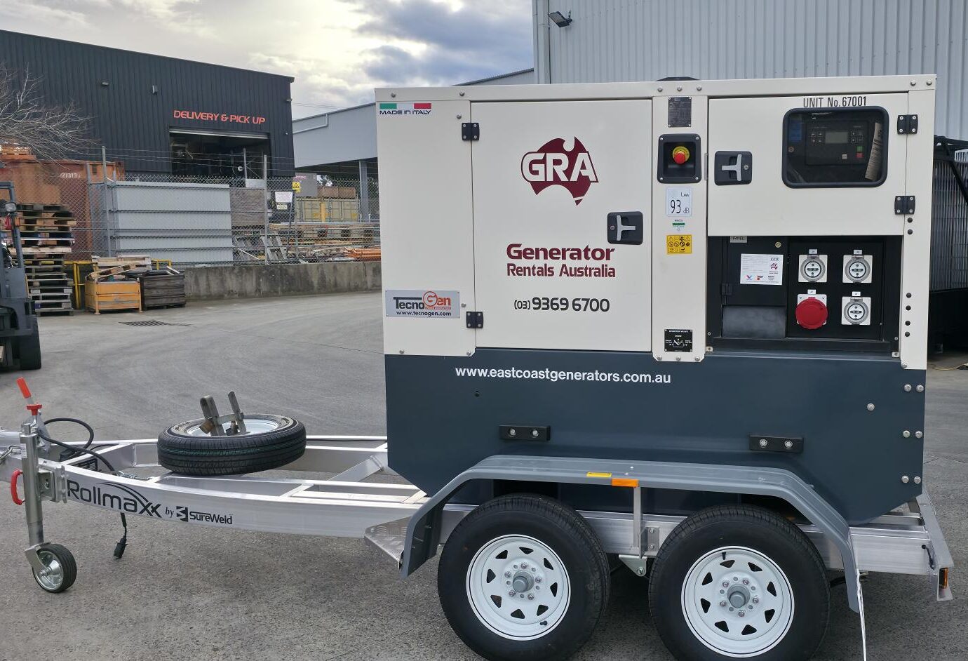 40kVA Generator – Trailer Mounted